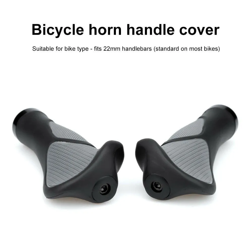 1Pair Bicycle Handlebar Grips Anti-Slip Rubber Bicycle Grips MTB Road Bike Handle Bar Grips Shock Absorption Mountain Bike Grips