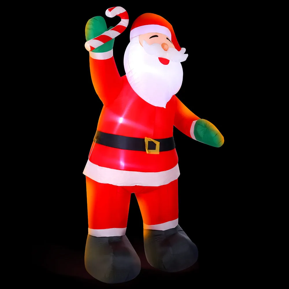 3M LED Santa Christmas Inflatable, Water-Repellent, Jingle Jollys