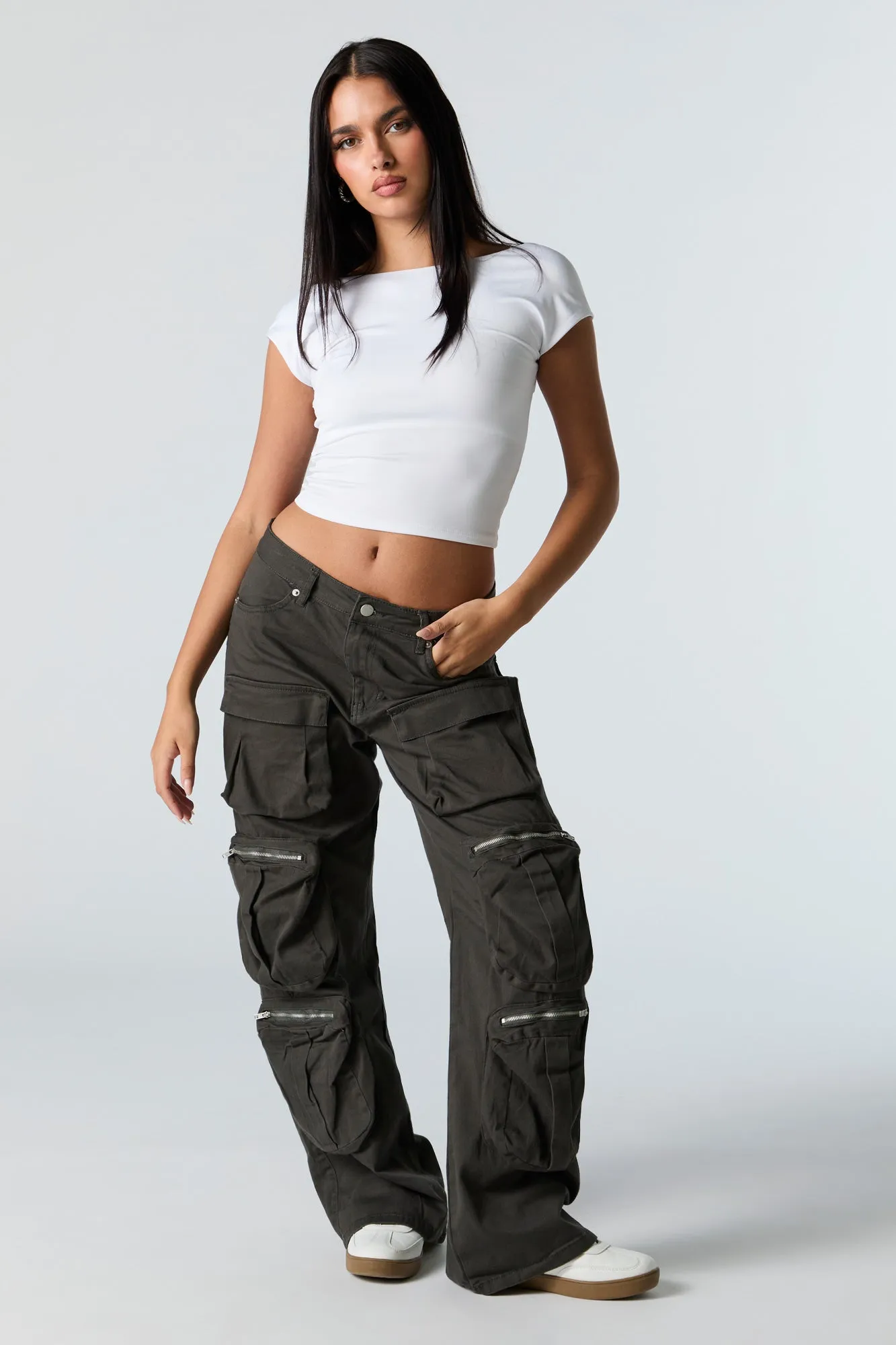 6 Pocket Straight Leg Cargo Pant