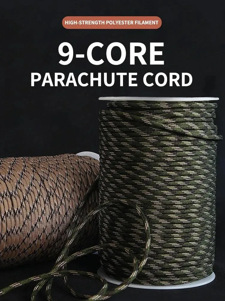 9 Cores 550 Paracord Cord 3 5 10 M Dia.4mm For Outdoor Camping Survival Lanyard Parachute Rope Hiking Tent Accessories