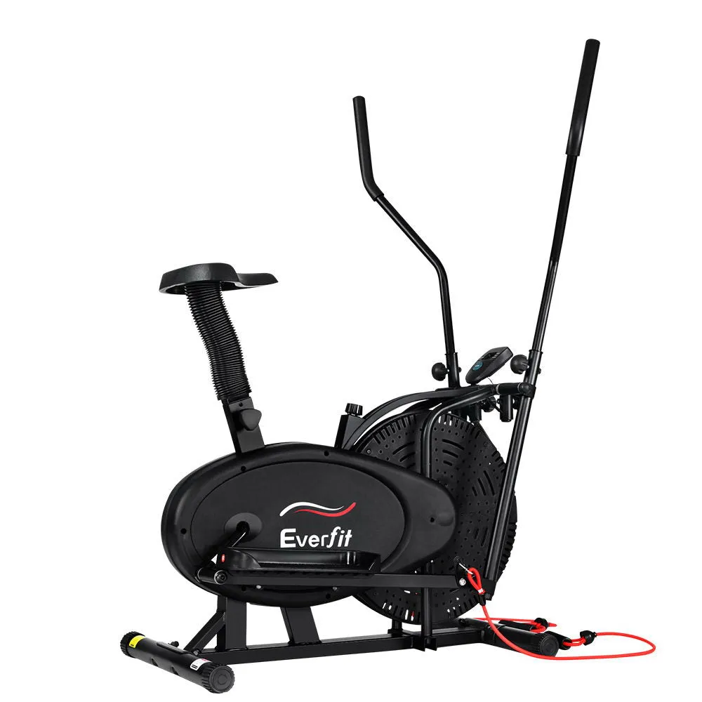 Adjustable Elliptical Cross Trainer Bike Combo - Everfit