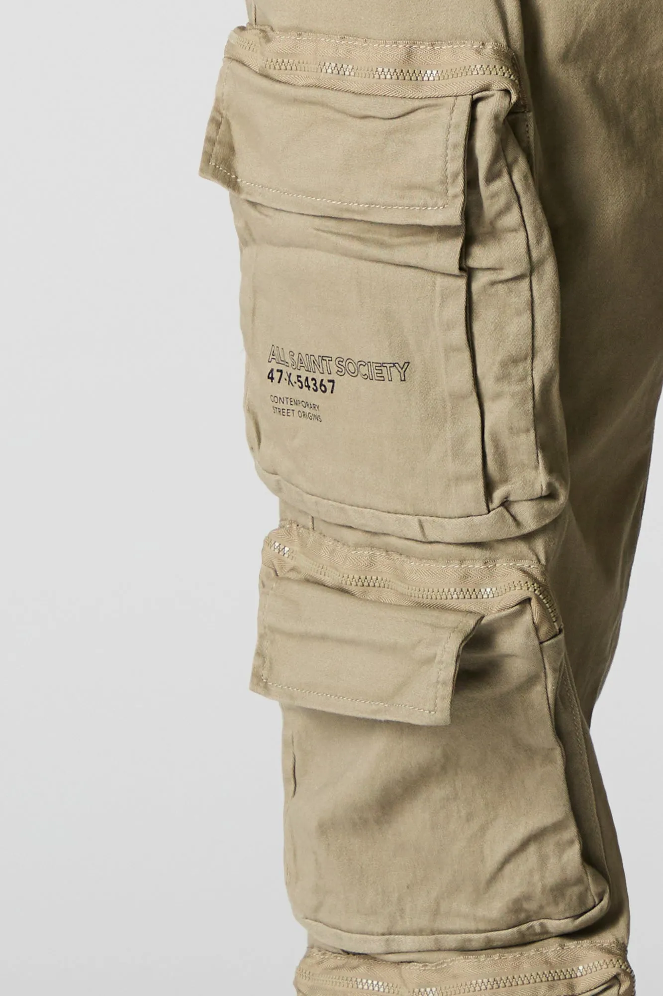 All Saint Society Graphic Cargo Jogger