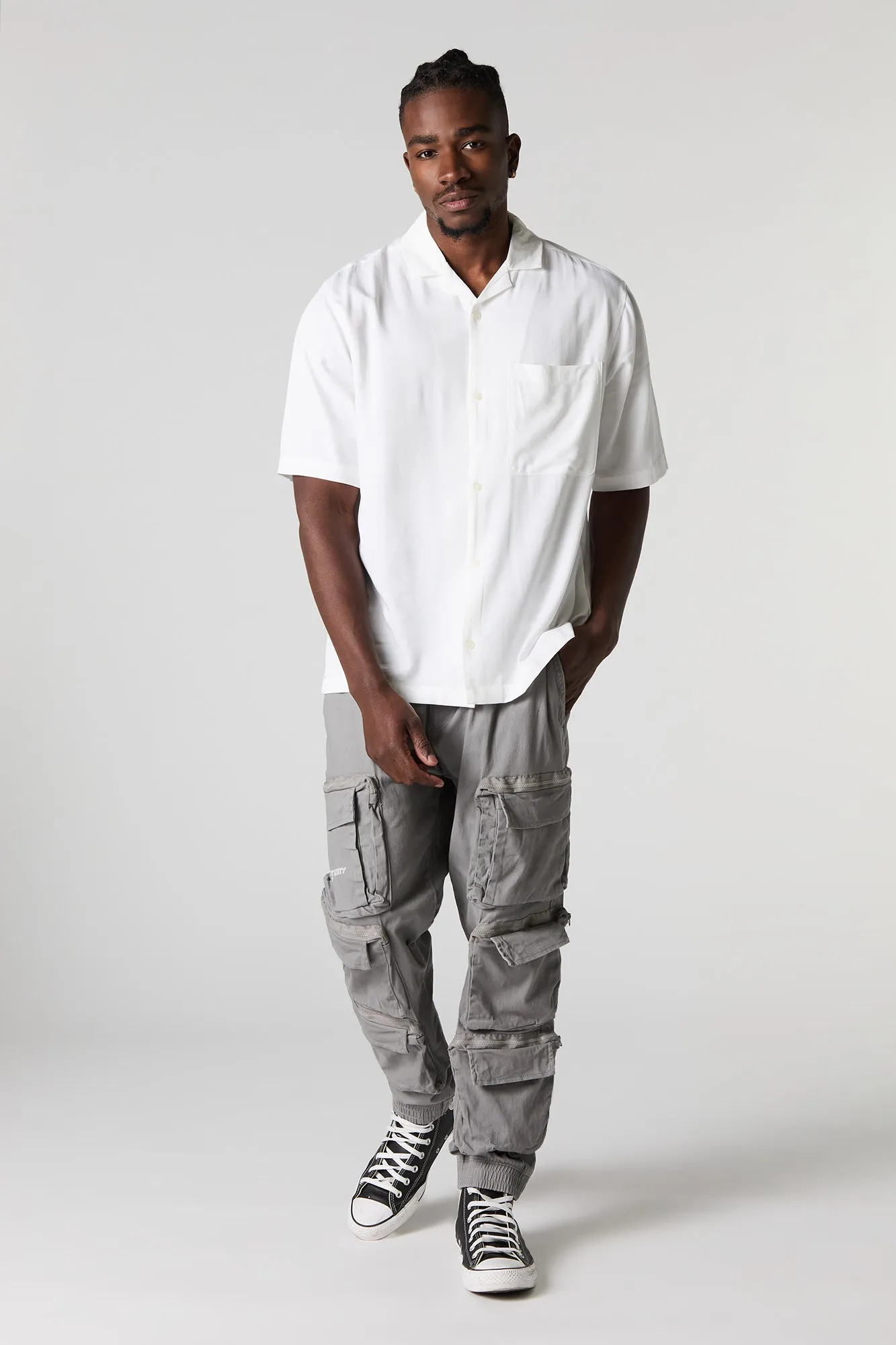 All Saint Society Graphic Cargo Jogger