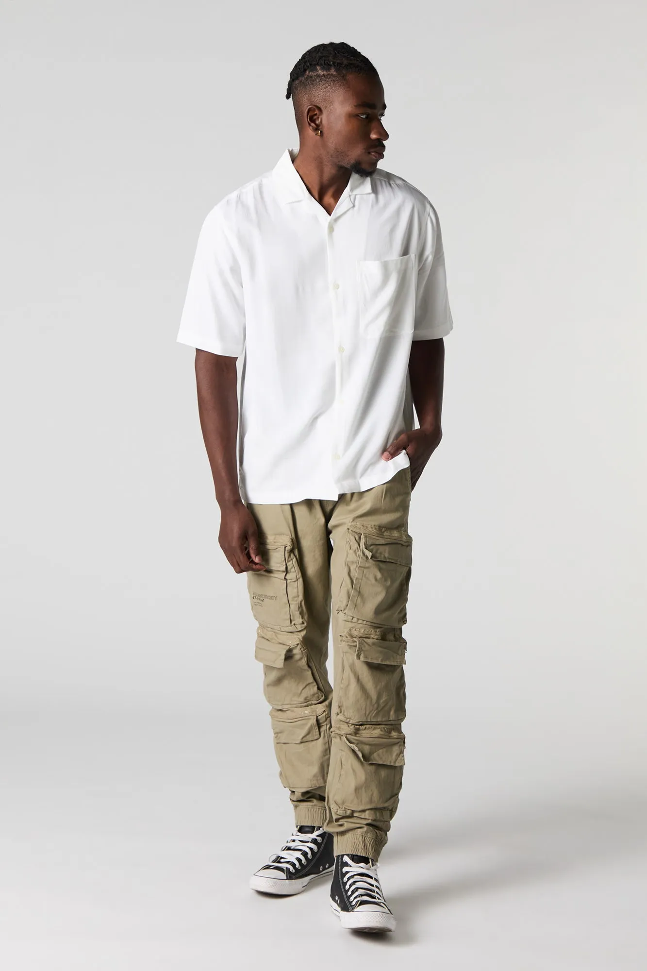 All Saint Society Graphic Cargo Jogger