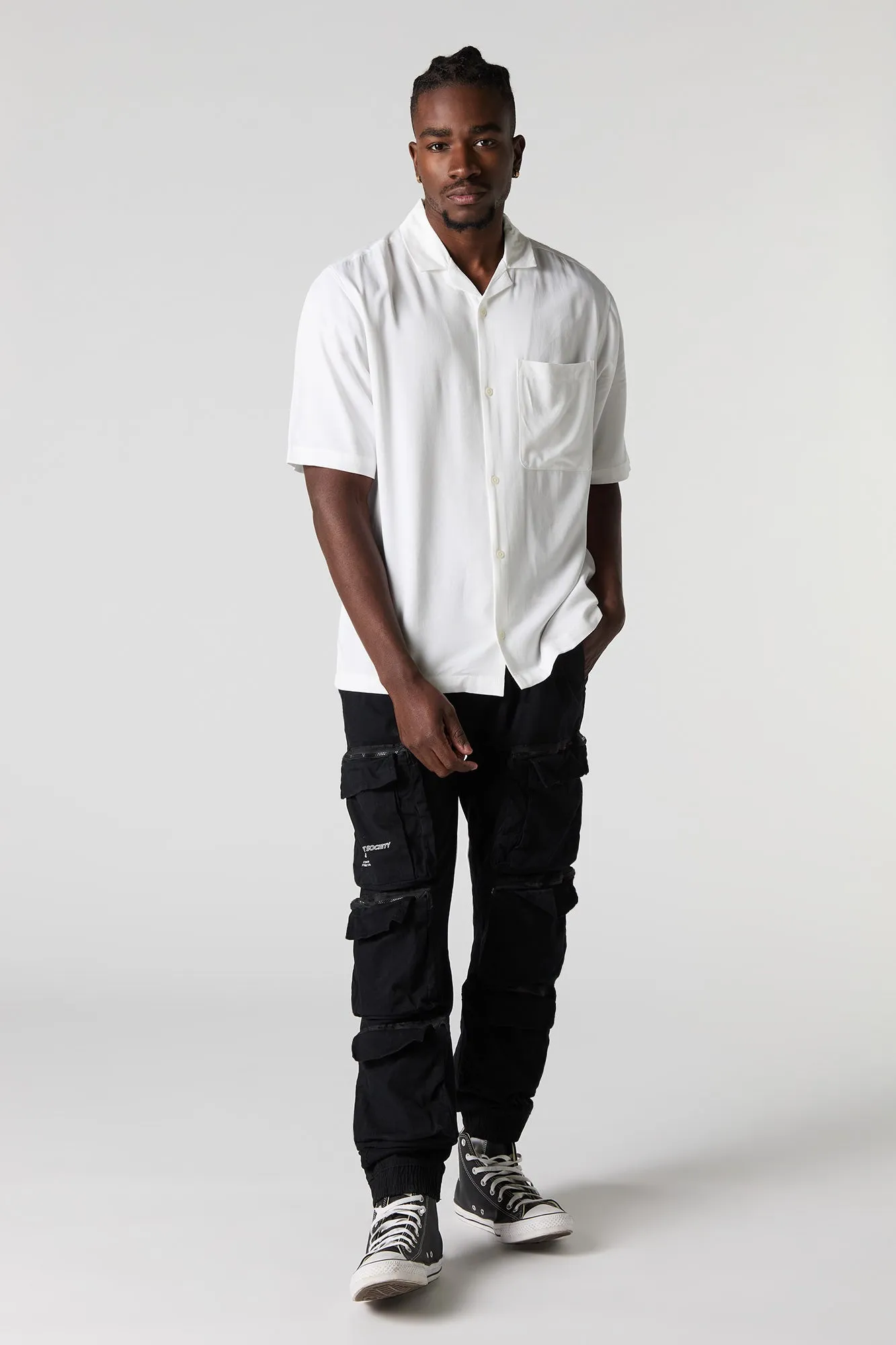 All Saint Society Graphic Cargo Jogger