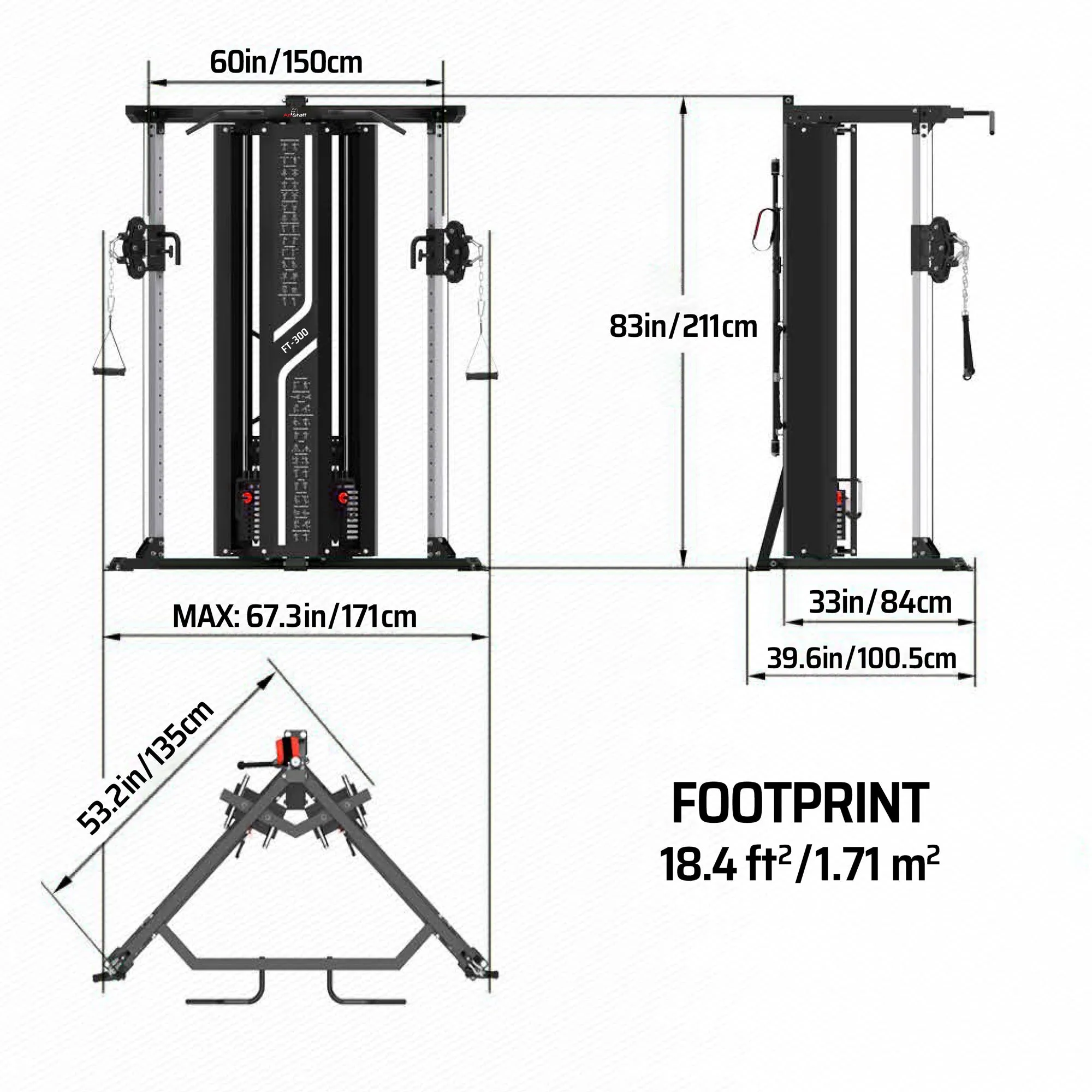 Amstaff Fitness FT-300 Functional Trainer