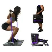 BodyBoss Home Gym 2.0 - Full Portable Gym Home Workout Package - PKG4-Purple