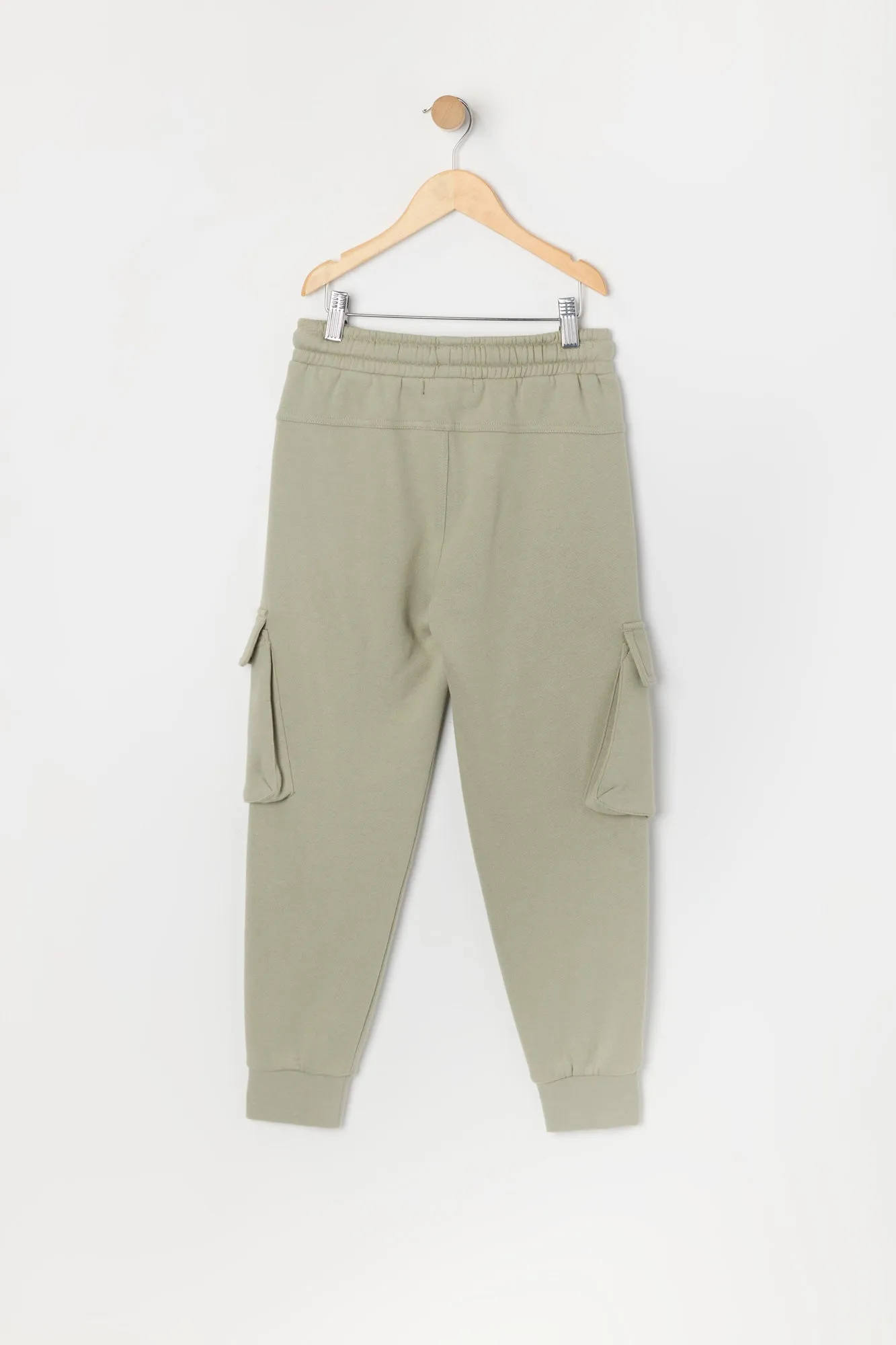 Boys Fleece Drawstring Cargo Jogger