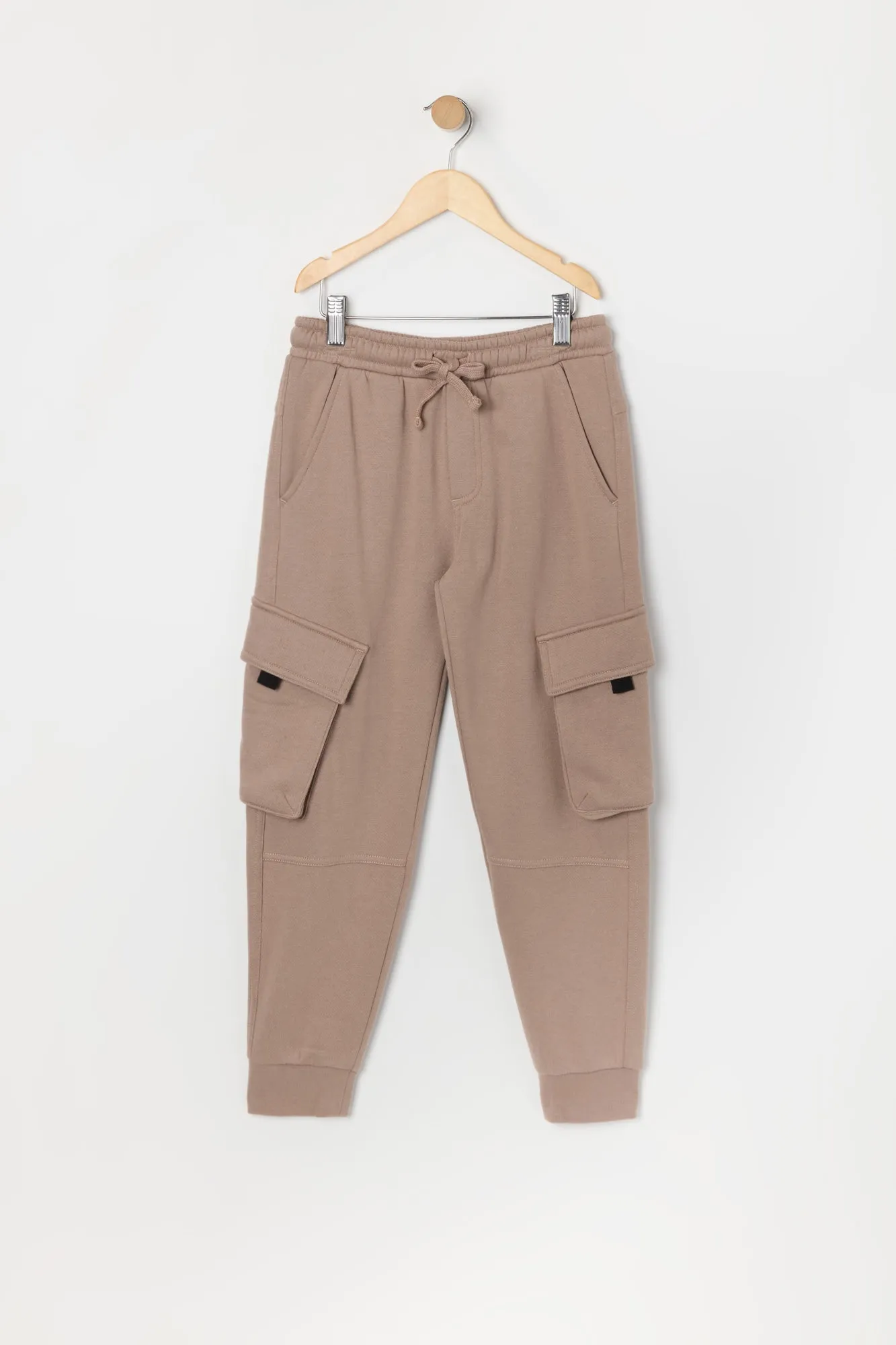 Boys Fleece Drawstring Cargo Jogger