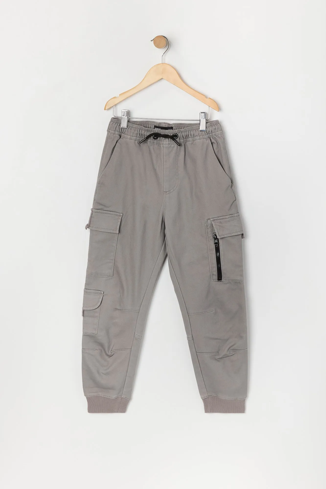 Boys Zipper Cargo Jogger