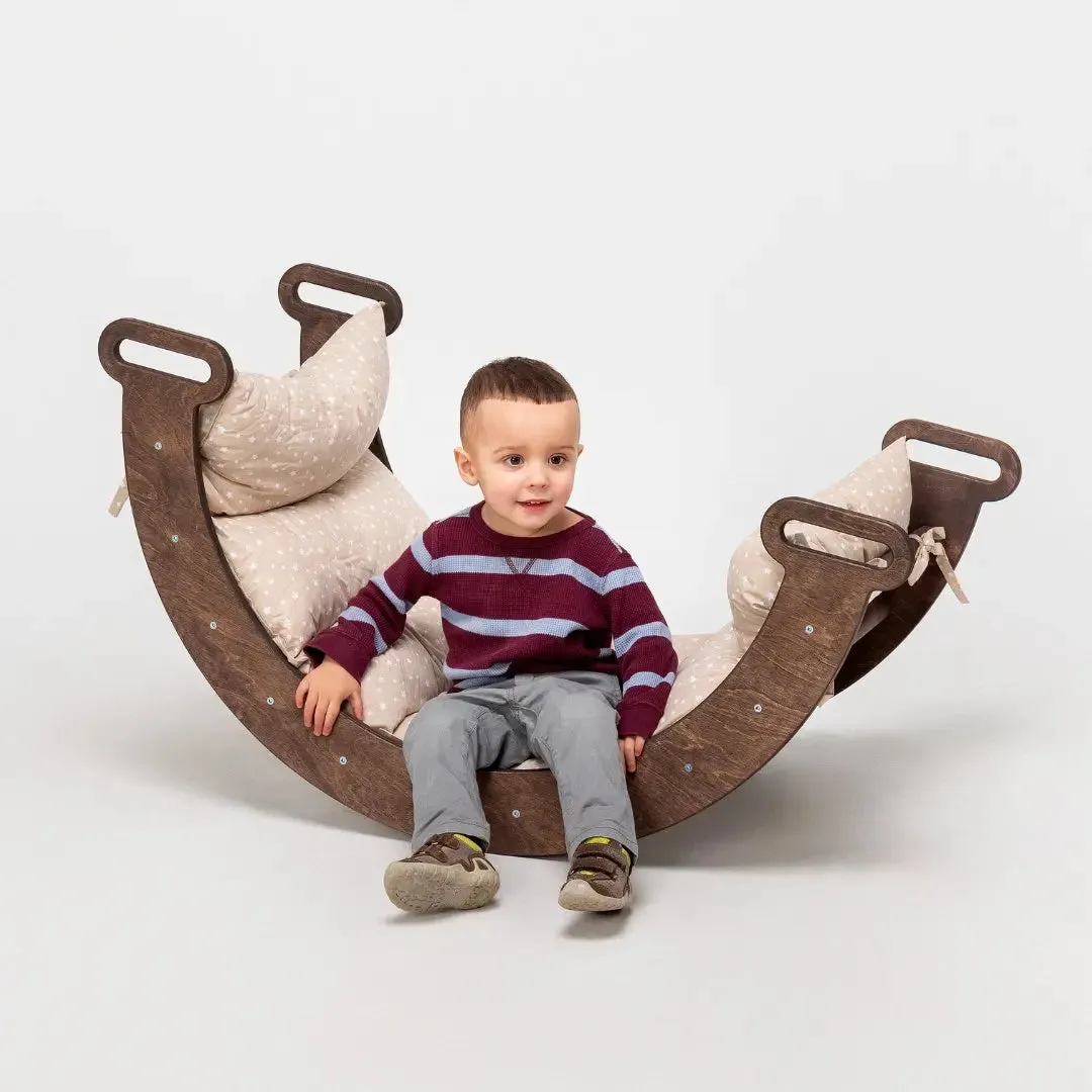 Climbing Arch Chocolate   Cushion - Montessori Climbers for Toddlers