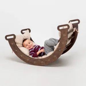 Climbing Arch Chocolate   Cushion - Montessori Climbers for Toddlers