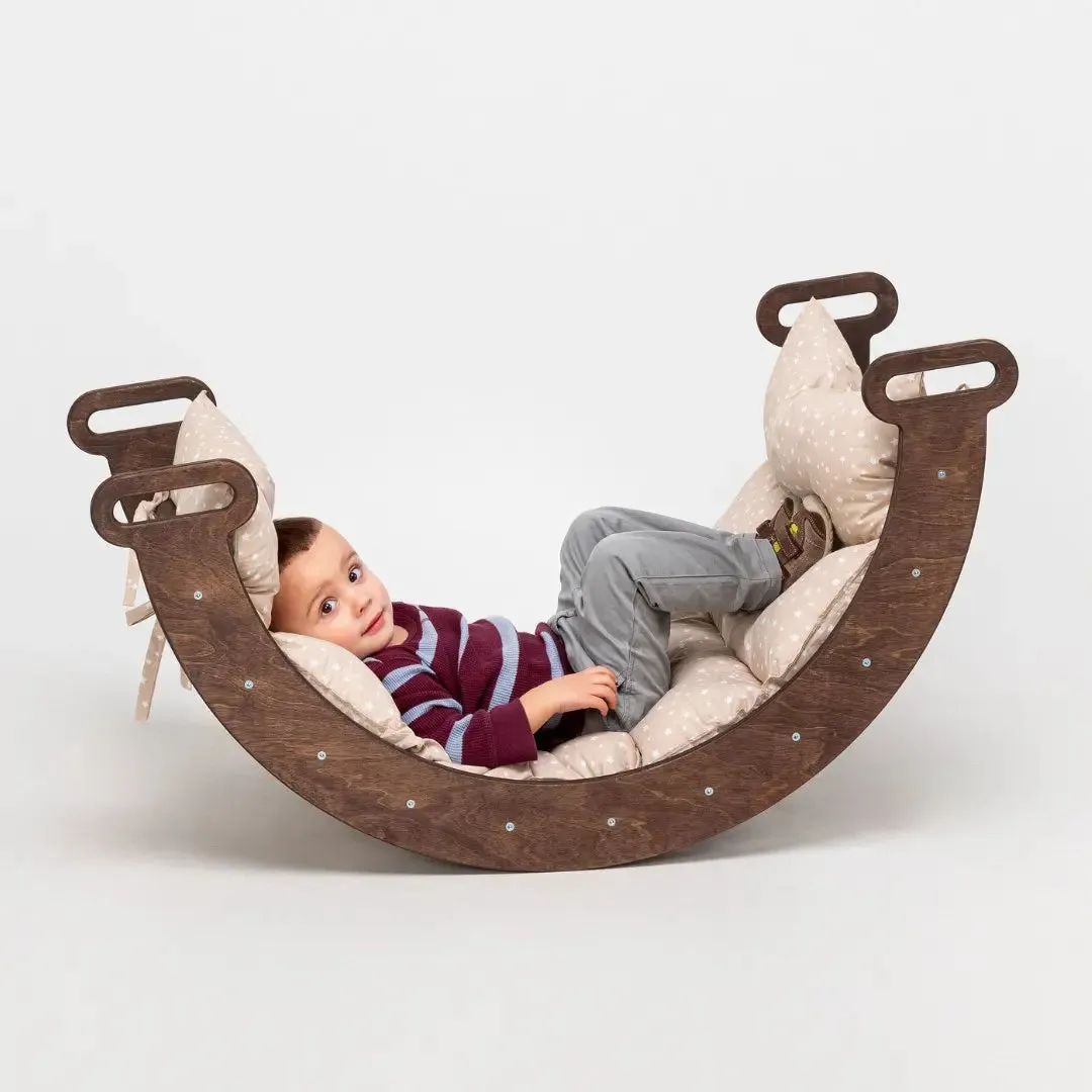 Climbing Arch Chocolate   Cushion - Montessori Climbers for Toddlers