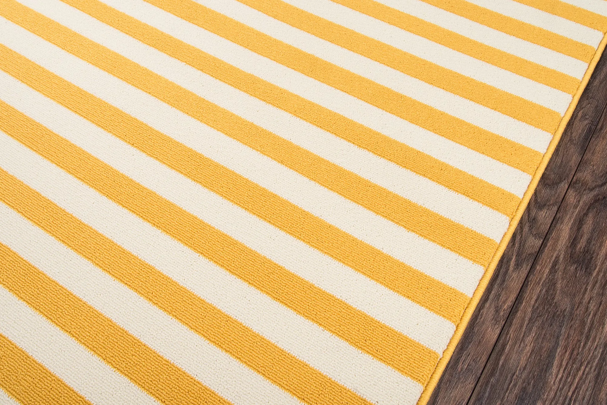 Contemporary Machine Made Yellow Rug