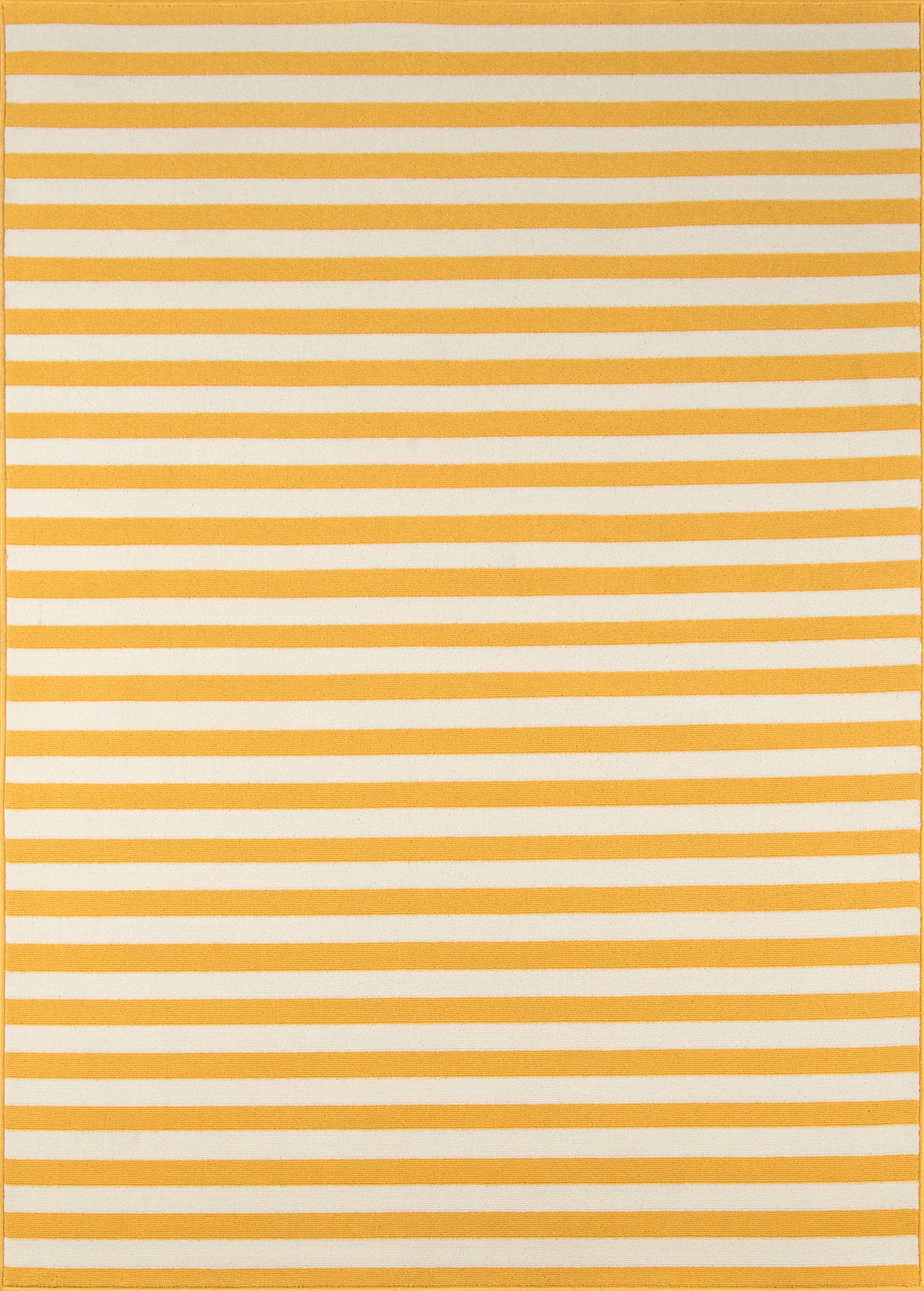 Contemporary Machine Made Yellow Rug