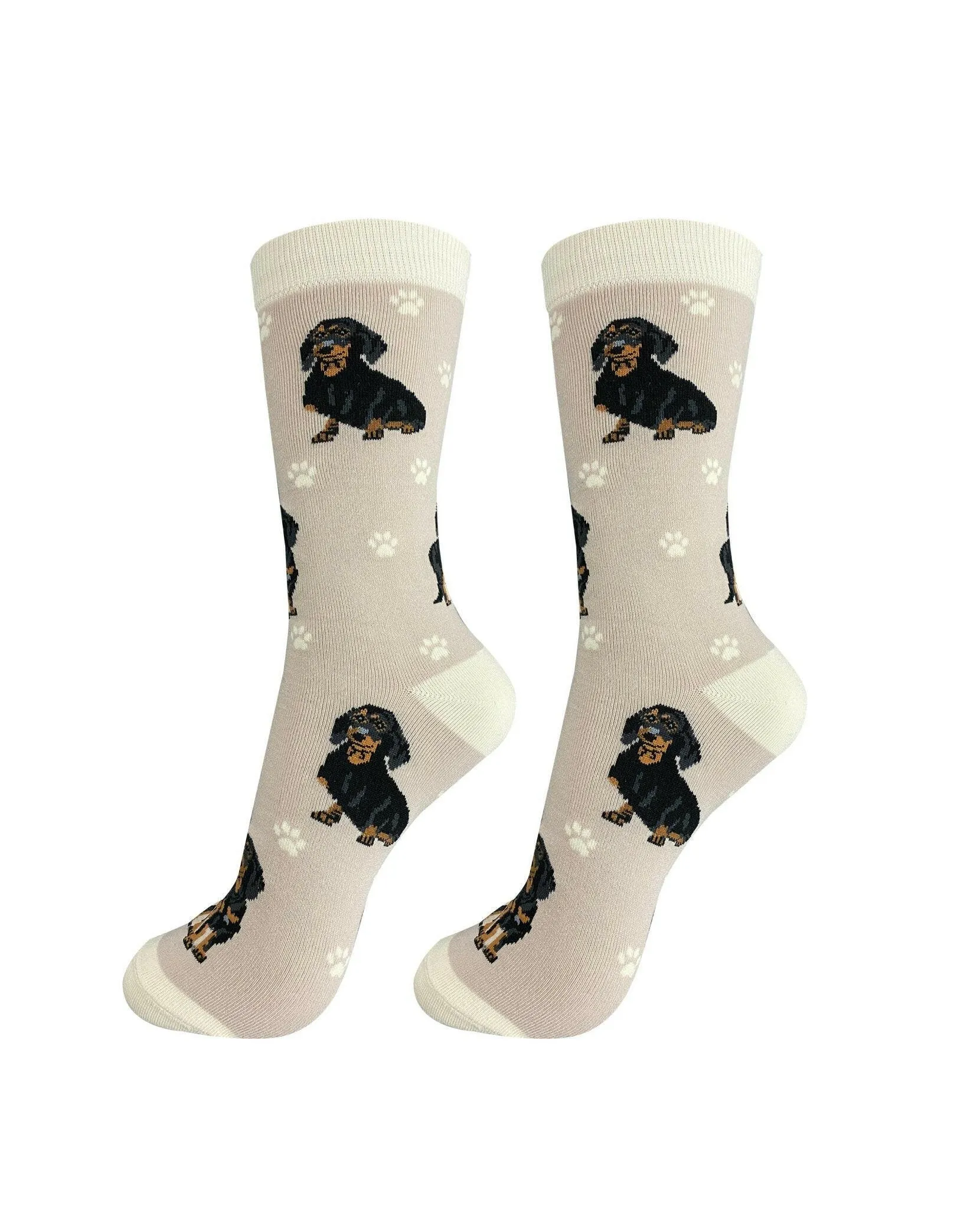 Dachshund Black Socks-Full Body