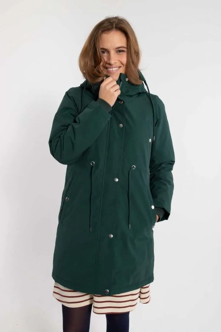 Danefae Nora winter parka deep forest