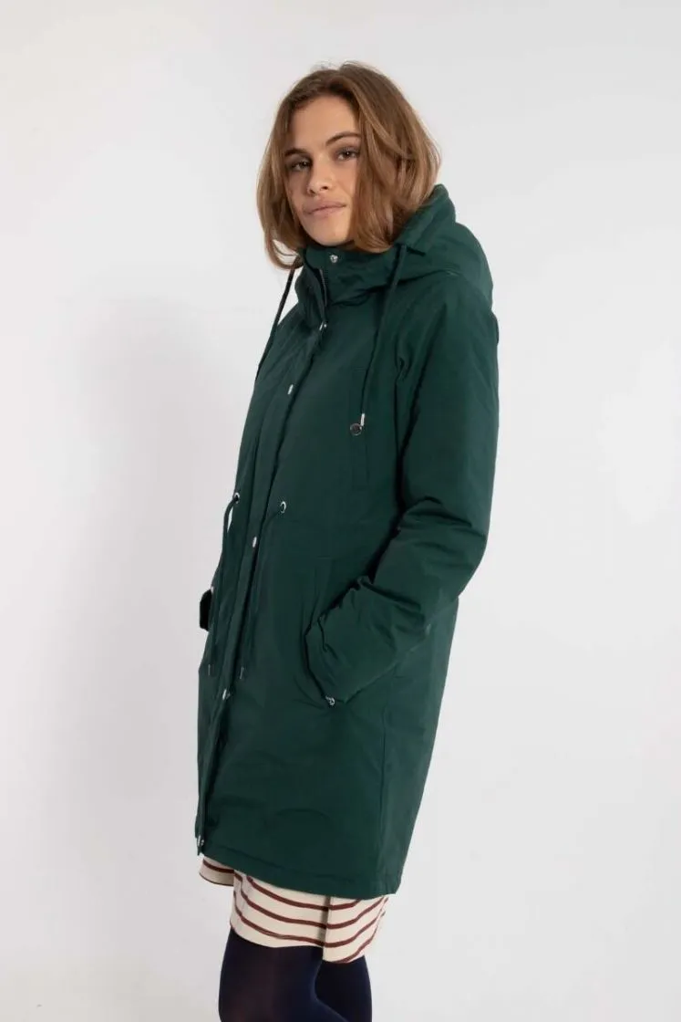 Danefae Nora winter parka deep forest