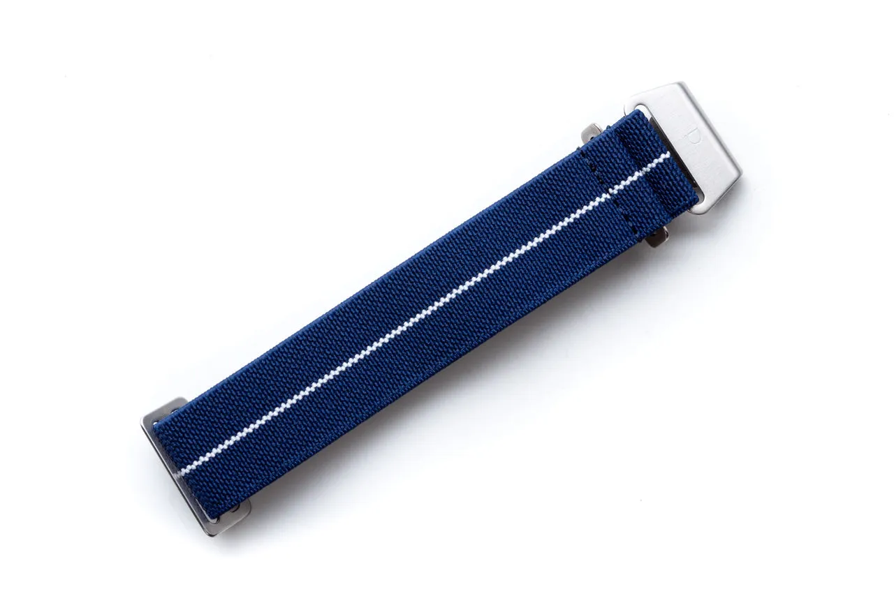 DIY Watch Club Elastic Nylon Strap -- Blue