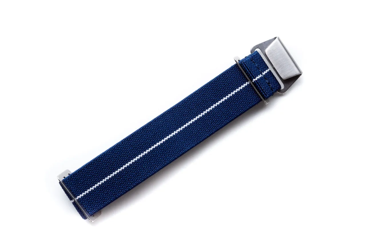 DIY Watch Club Elastic Nylon Strap -- Blue