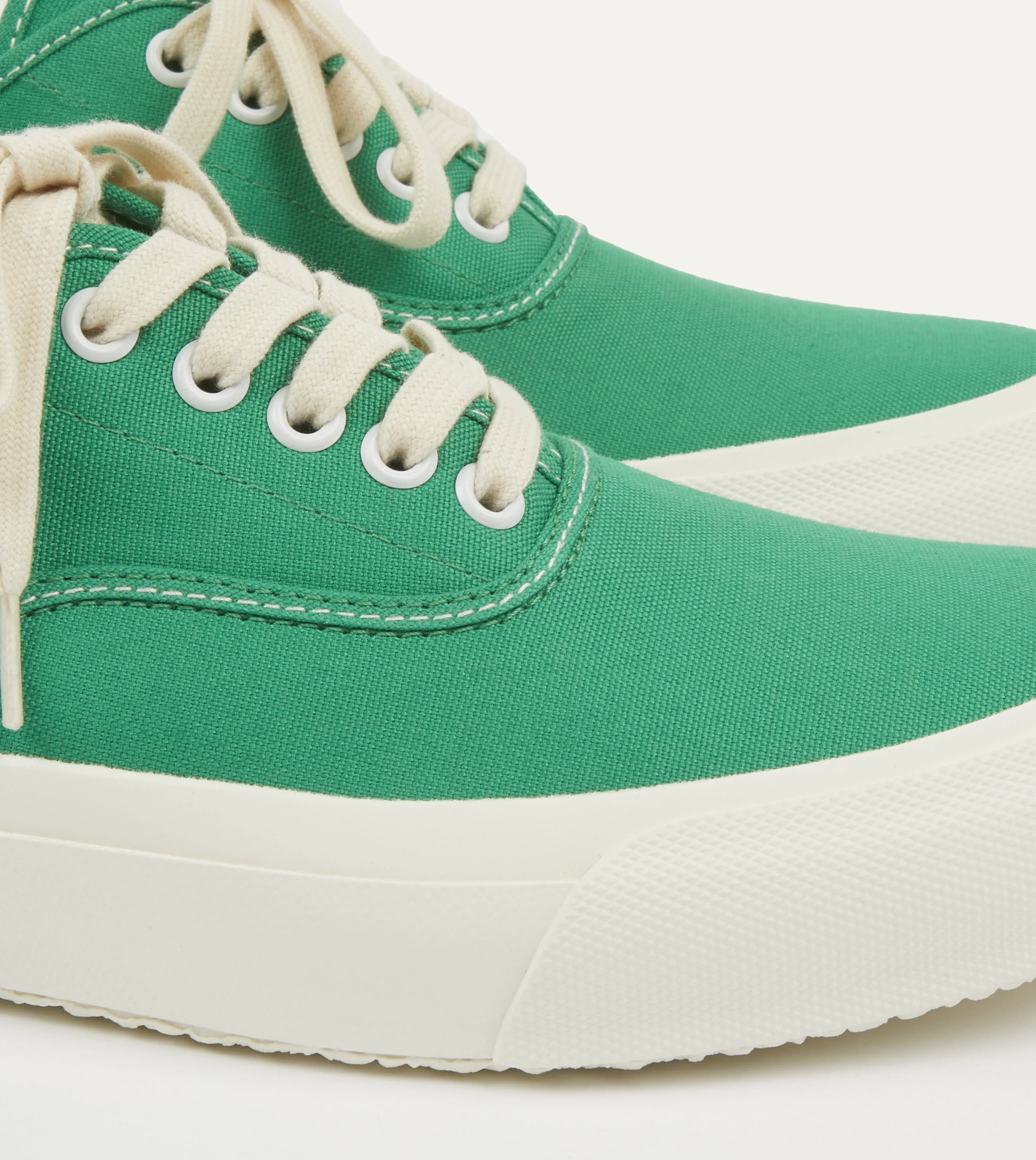 Doek Green Canvas Oxford Trainers