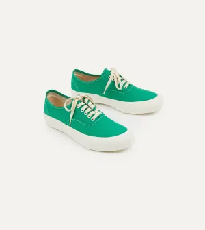 Doek Green Canvas Oxford Trainers