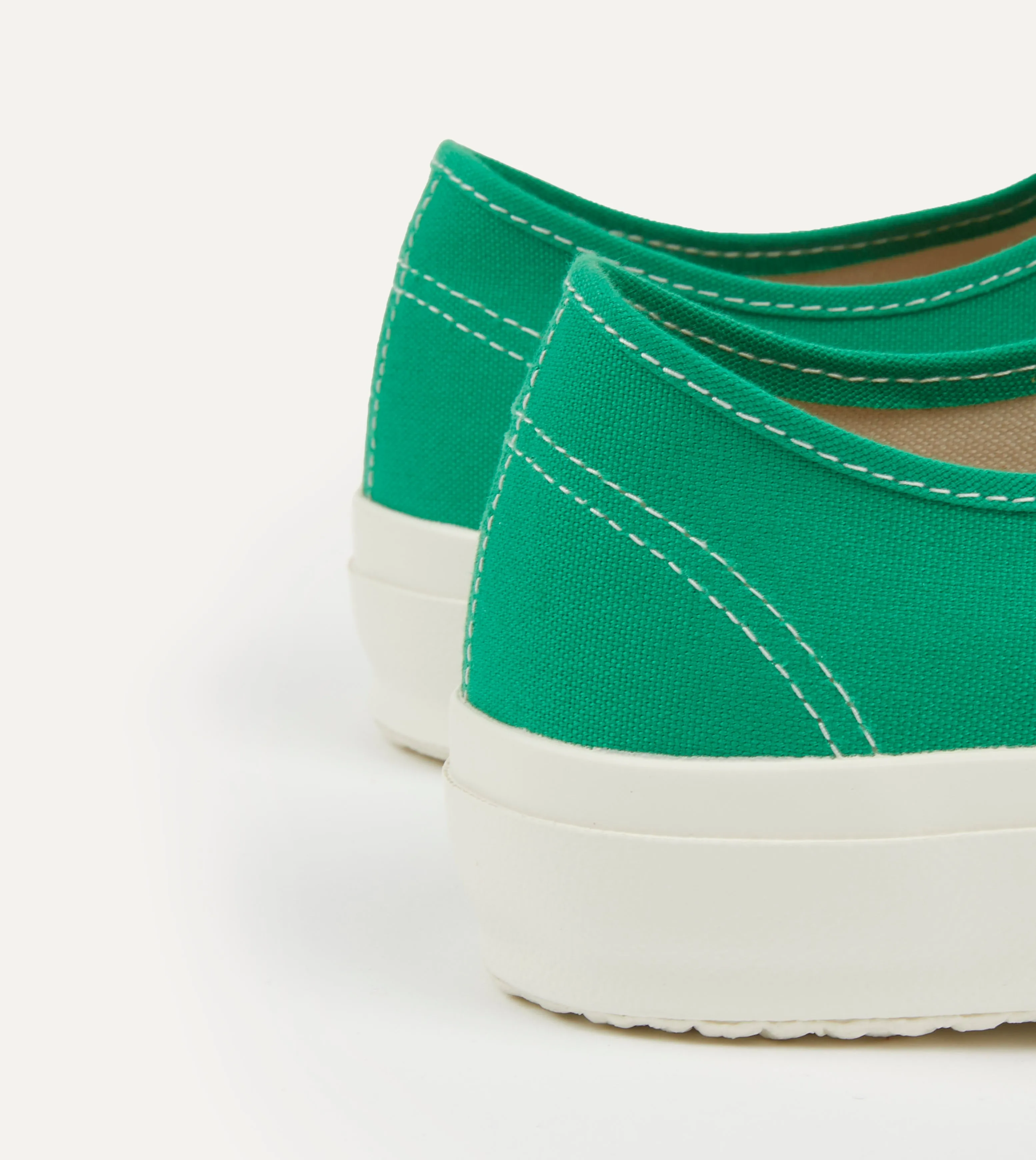 Doek Green Canvas Oxford Trainers