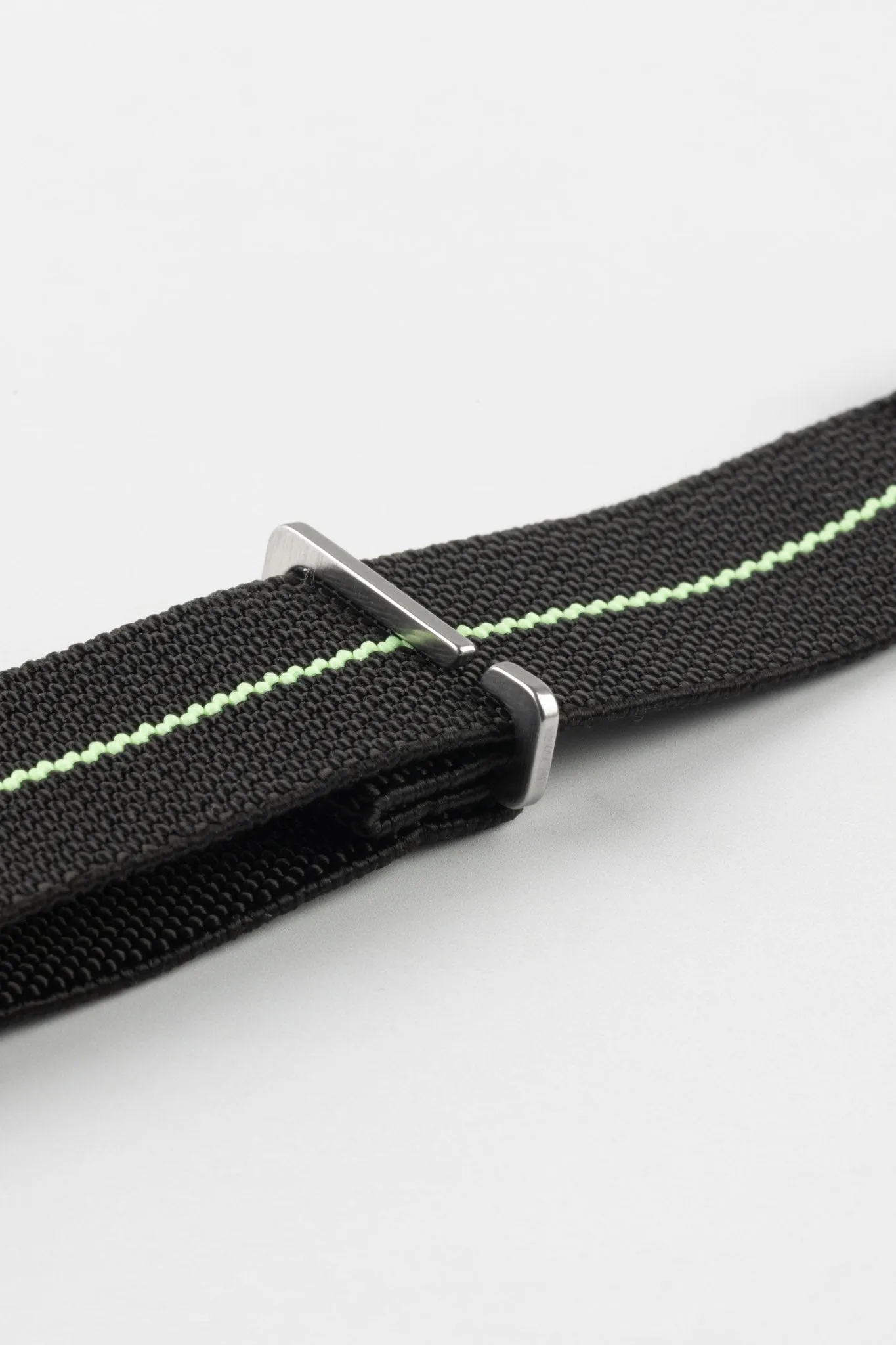 Erika's Originals BLACK OPS MN™ Strap with MINT GREEN Centerline - BRUSHED Hardware