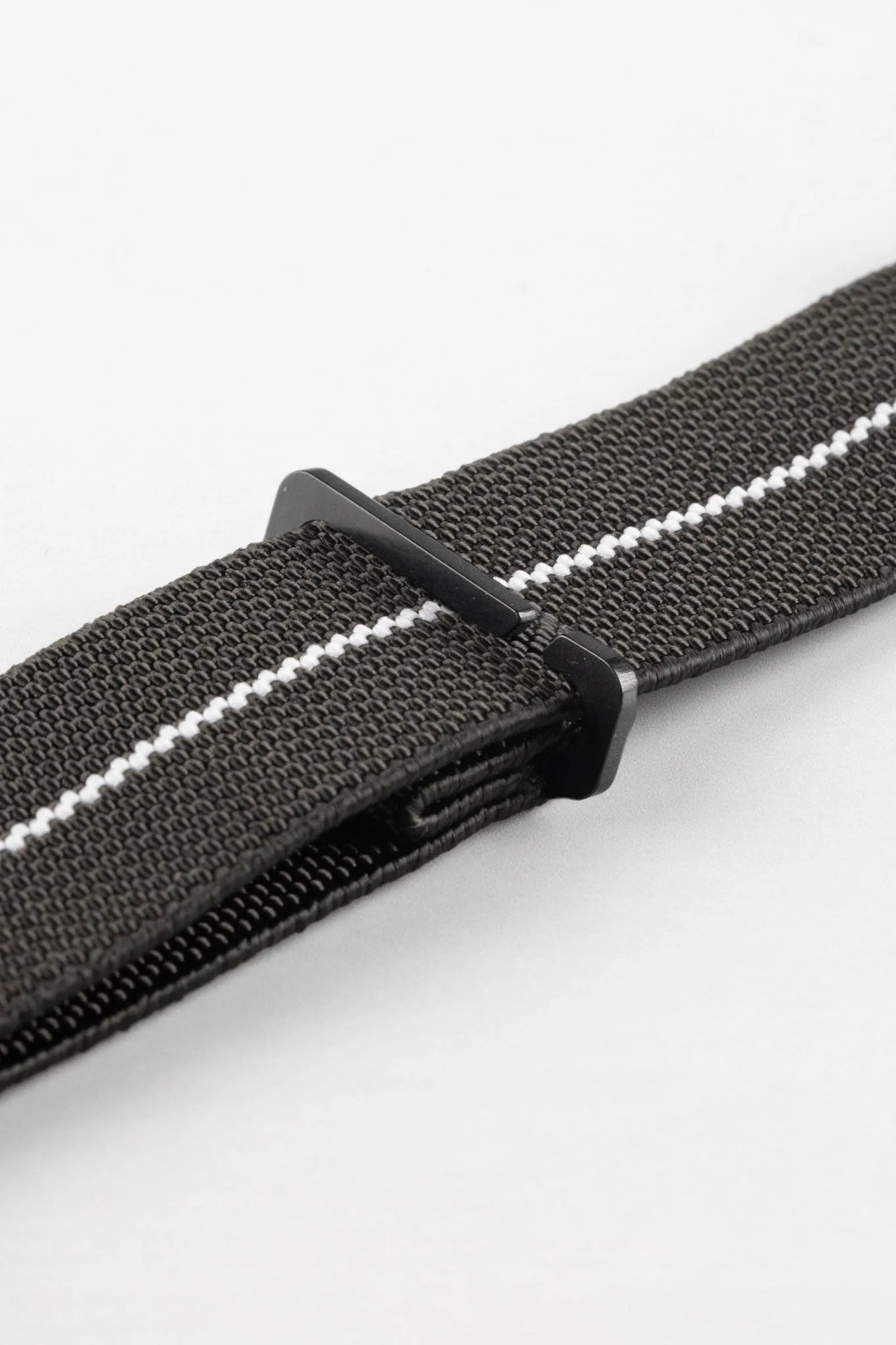 Erika's Originals BLACK OPS MN™ Strap with WHITE Centerline - BLACK Hardware