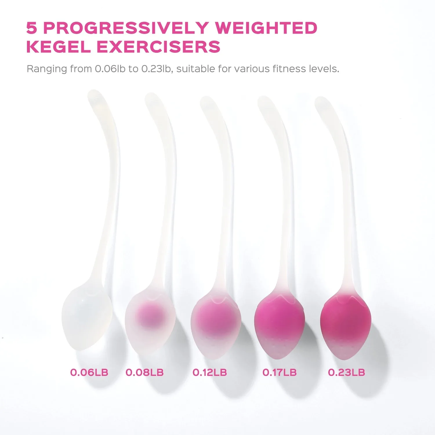 Honey ''Berry'' 5 Weighted Kegel Training Set