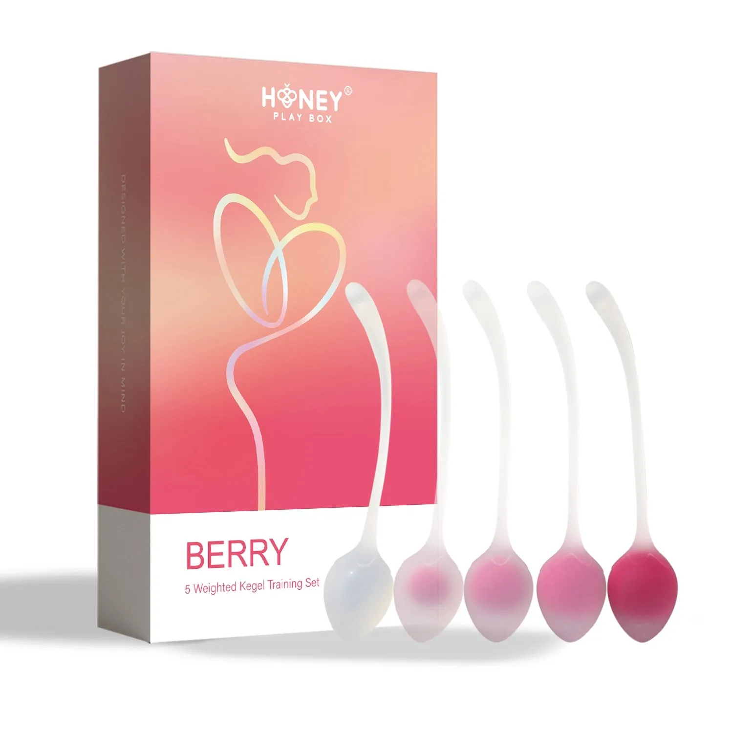 Honey ''Berry'' 5 Weighted Kegel Training Set