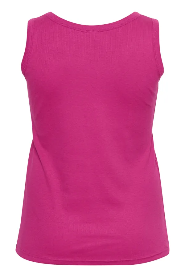 Kaffe Curve Carina Vest Top in Fuchsia