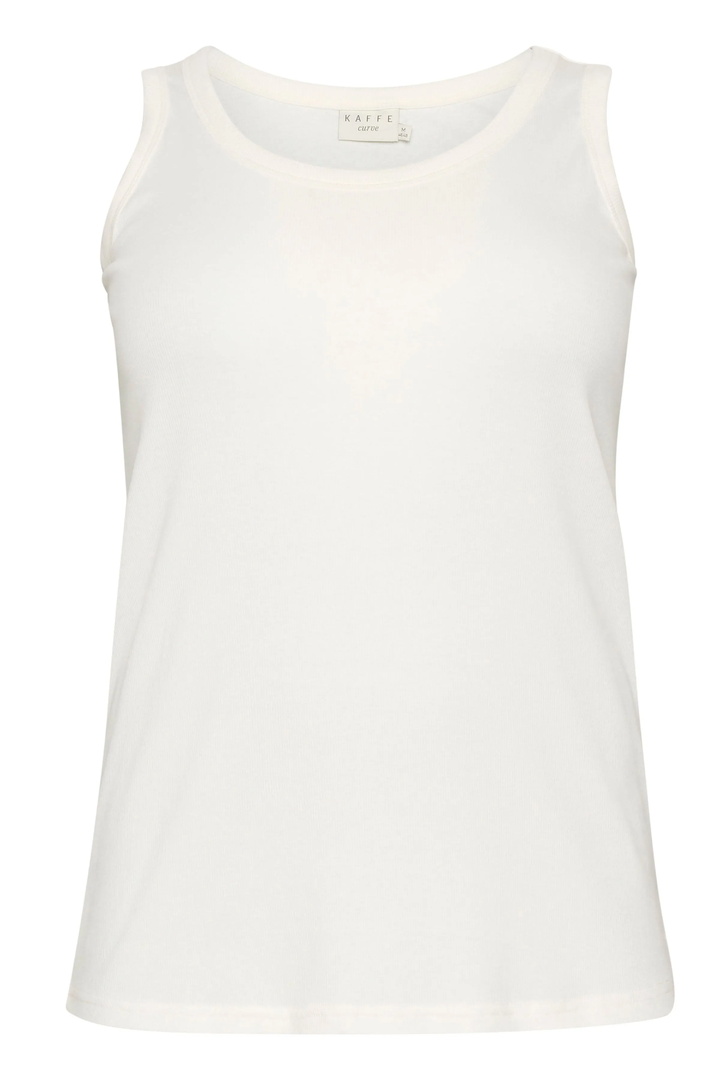 Kaffe Curve Carina Vest Top in White