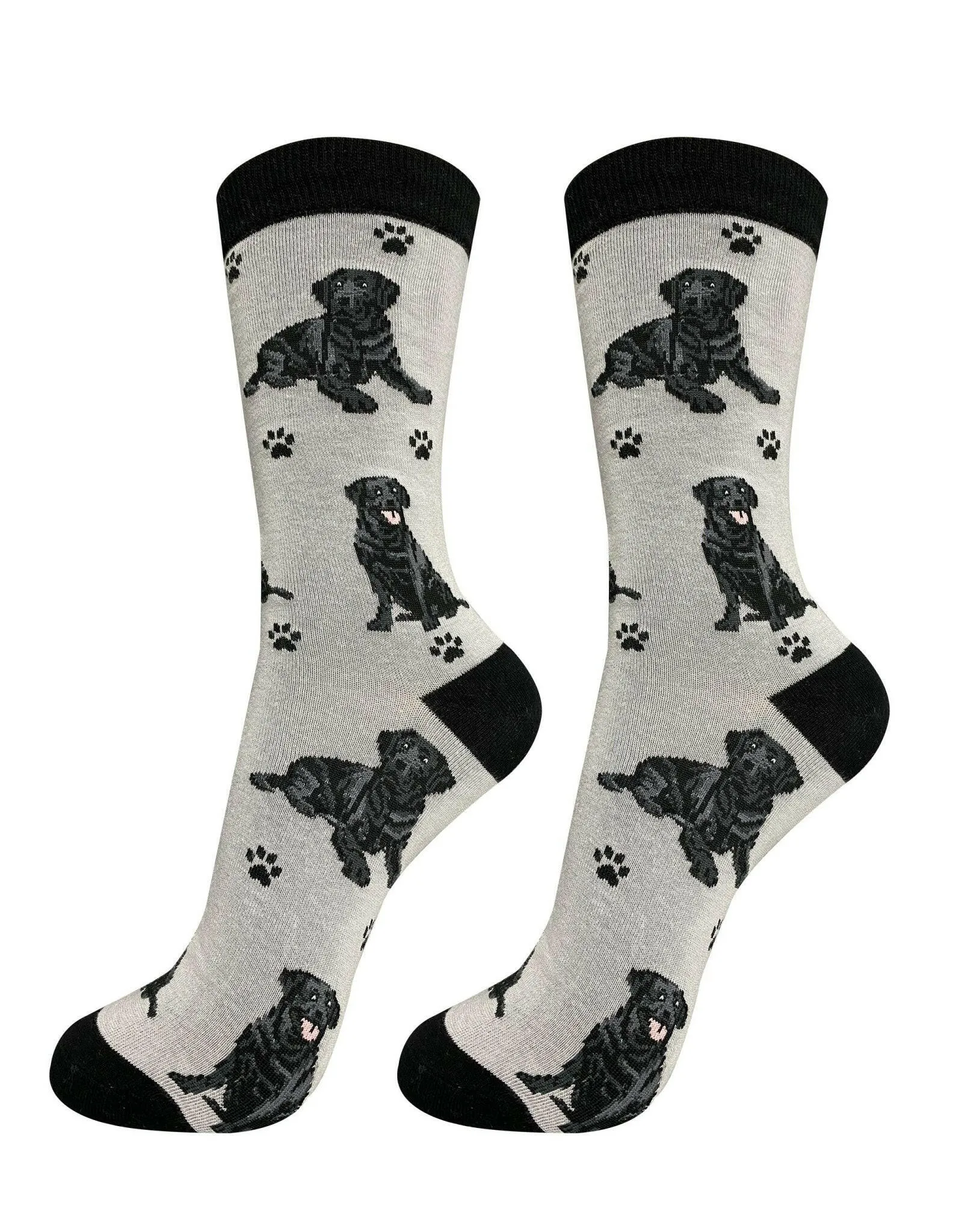 Labrador Black Socks-Full Body