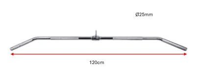 Lat Bar for Pulley Systems-Hard Chrome | Pre-Order ETA Mid December