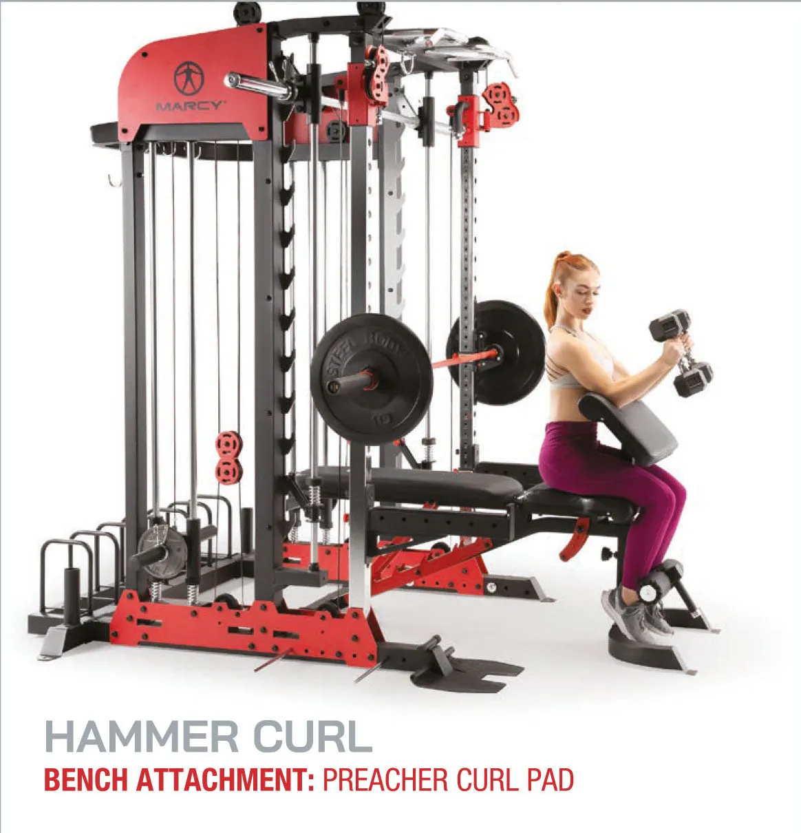 Marcy Pro Deluxe Smith Cage Home Gym System – SM-7553