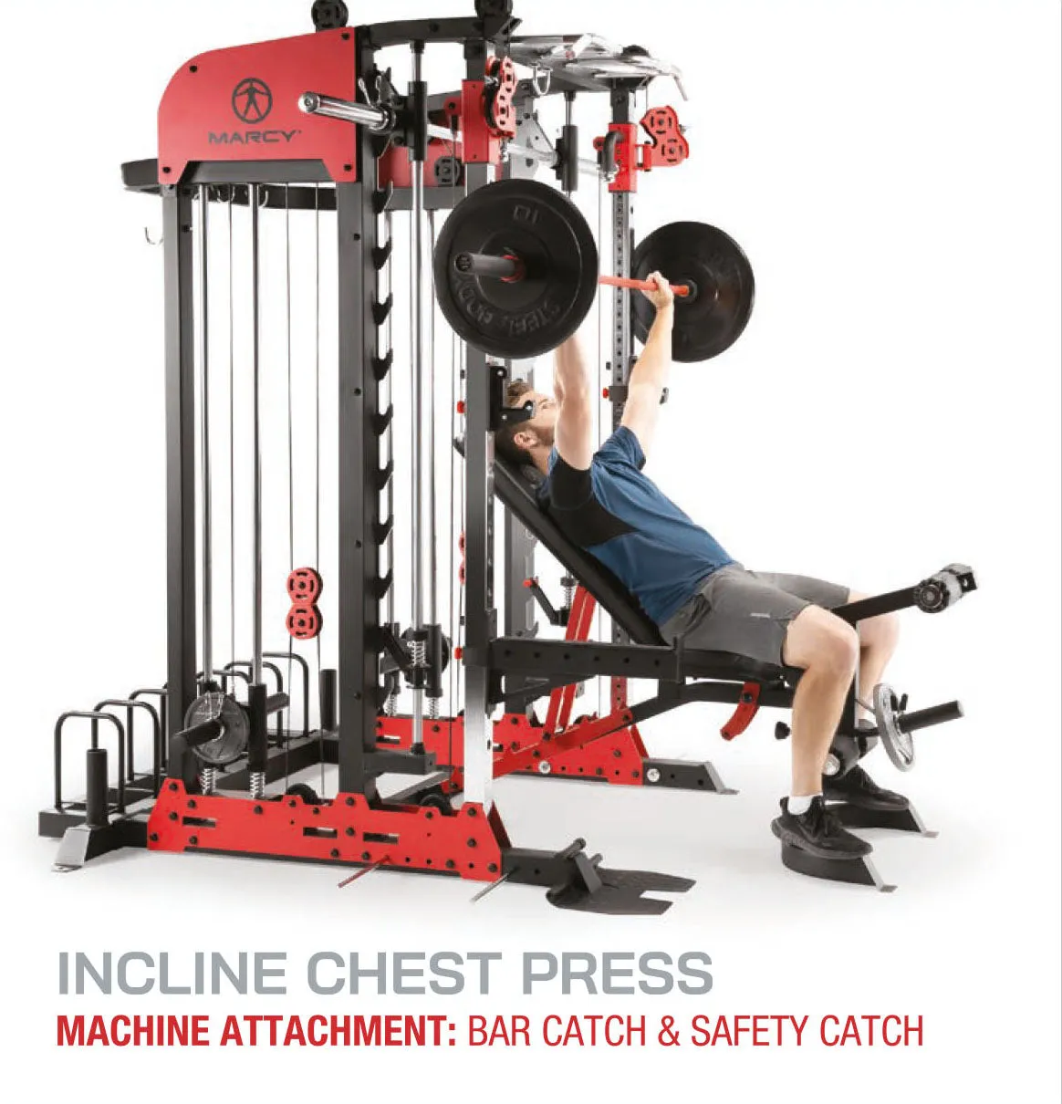 Marcy Pro Deluxe Smith Cage Home Gym System – SM-7553