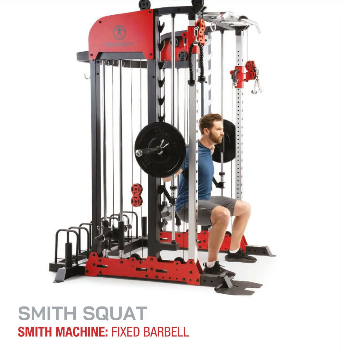 Marcy Pro Deluxe Smith Cage Home Gym System – SM-7553