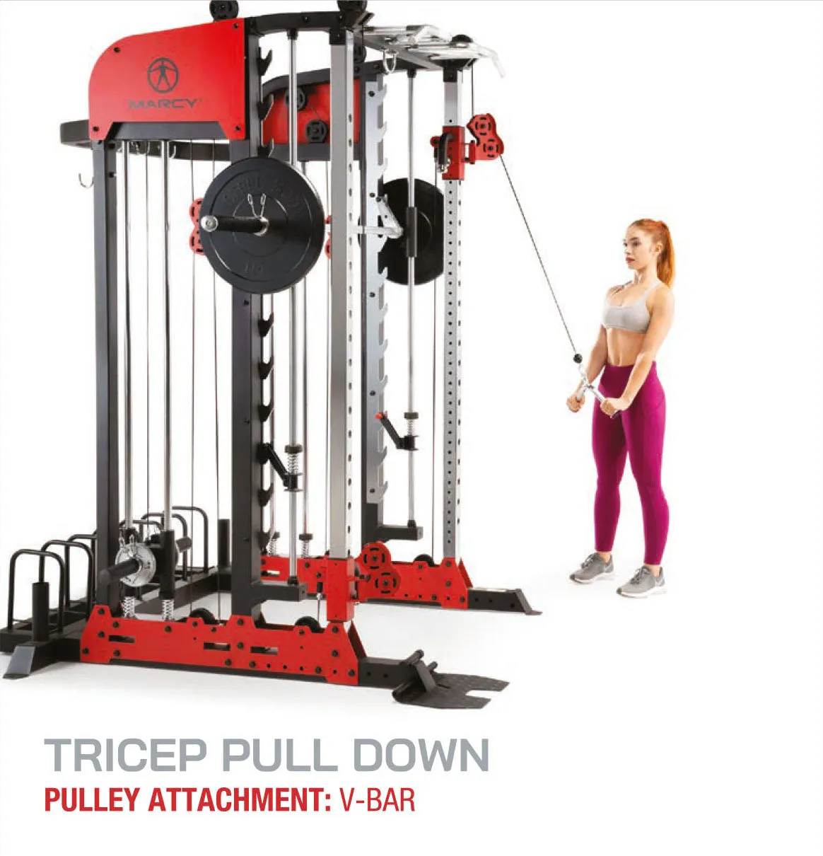 Marcy Pro Deluxe Smith Cage Home Gym System – SM-7553