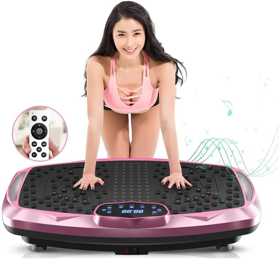 nimto Vibration Plate Exercise Machine Whole Body Workout Vibration Fitness Platform for Home Fitness & Weight Loss   BT   Remote, 99 Levels