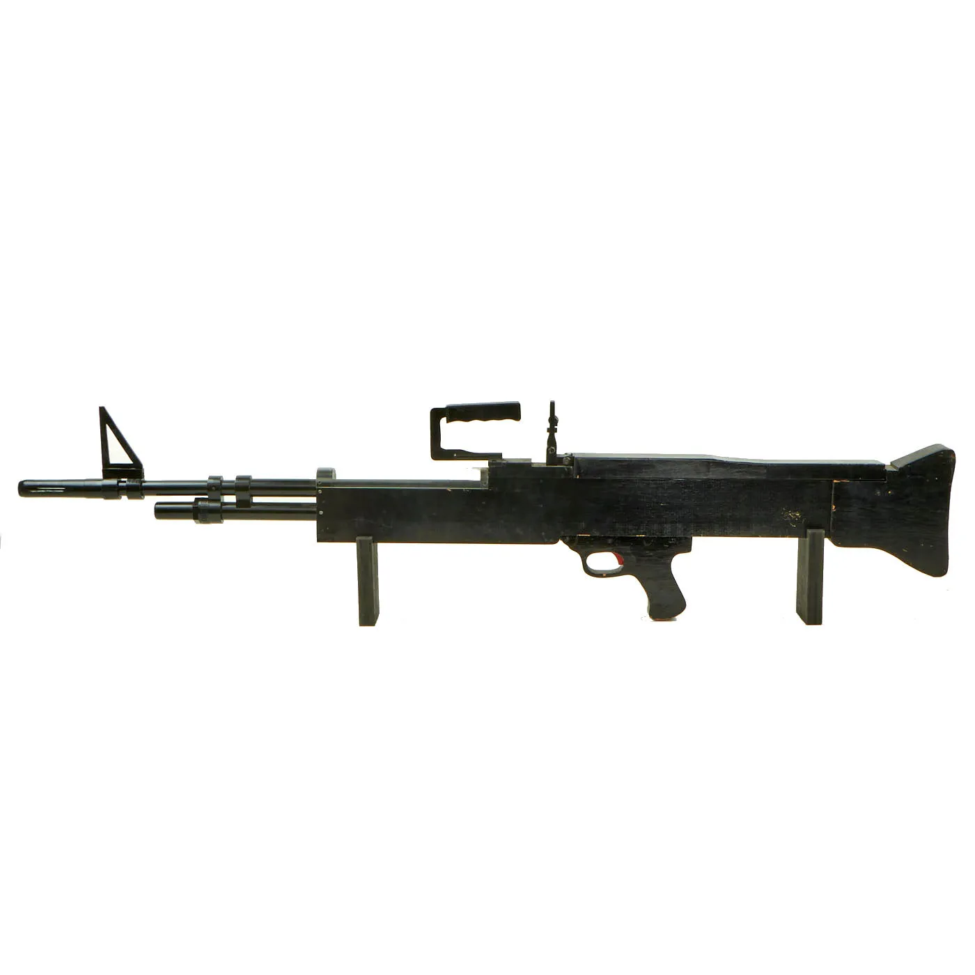 Original U.S. Vietnam War Fort Benning Army Oversized M-60 Machine Gun Classroom Trainer - 7 Feet Long