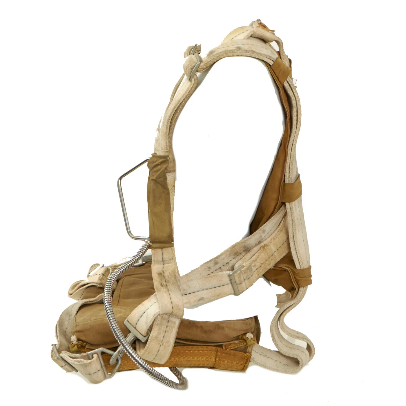 Original U.S. WWII Army & Navy/Marine Corps Fighter Pilot AN-6510 “Seat” Parachute Harness by American Lady Corset Co. - Dated August 25, 1943