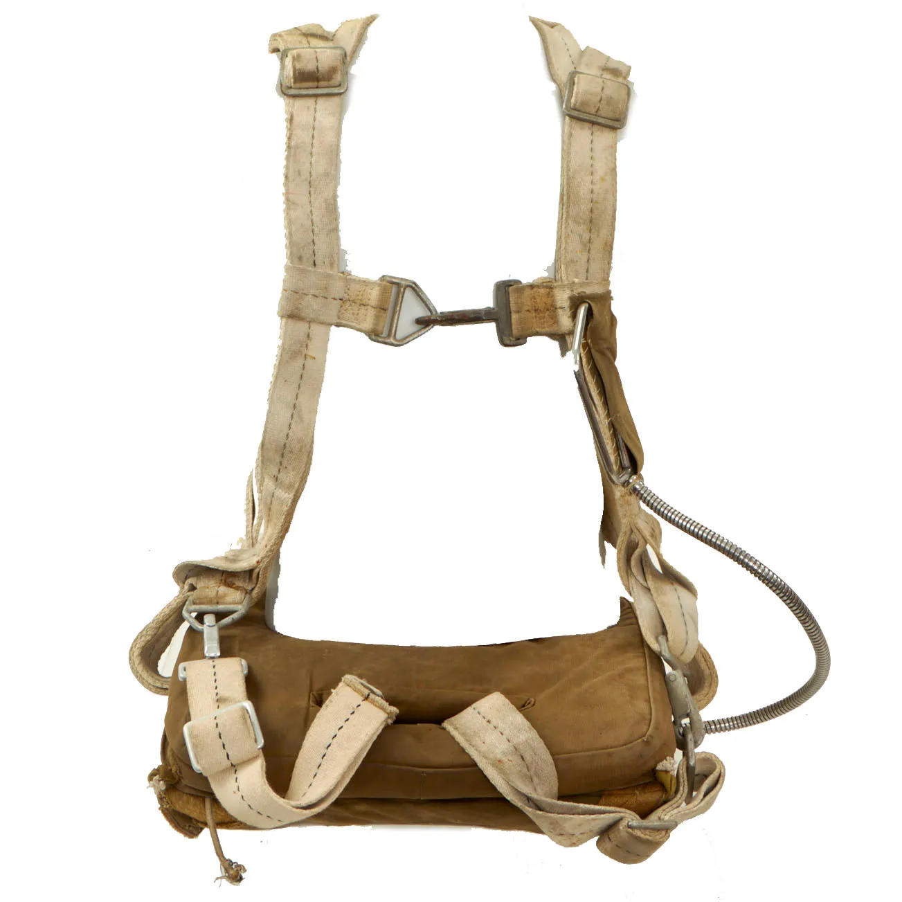 Original U.S. WWII Army & Navy/Marine Corps Fighter Pilot AN-6510 “Seat” Parachute Harness by American Lady Corset Co. - Dated August 25, 1943