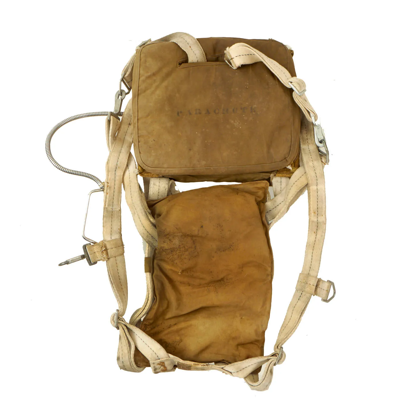 Original U.S. WWII Army & Navy/Marine Corps Fighter Pilot AN-6510 “Seat” Parachute Harness by American Lady Corset Co. - Dated August 25, 1943