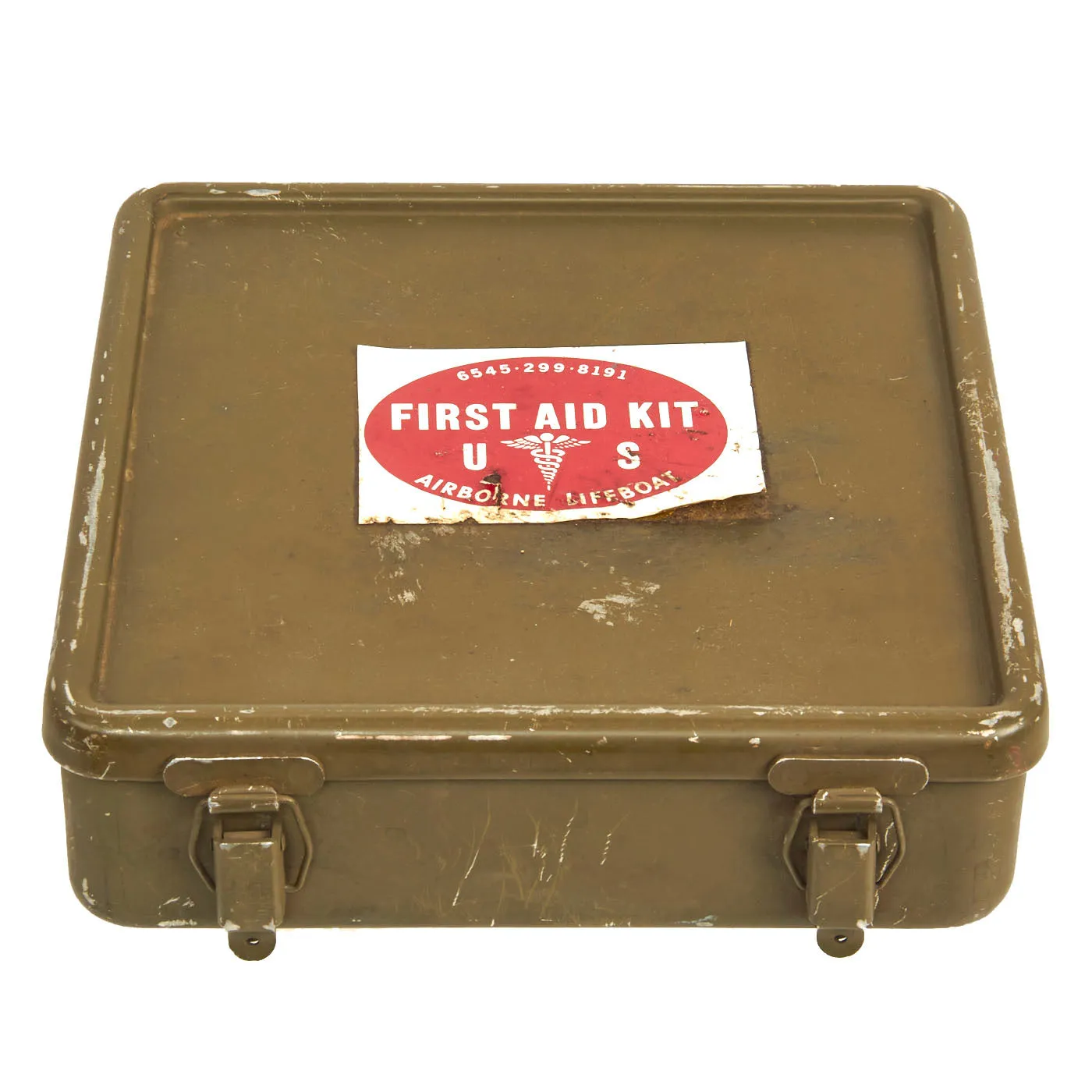 Original U.S. WWII US Airborne A-1 Powered Lifeboat First Aid Kit - Full of Original Contents