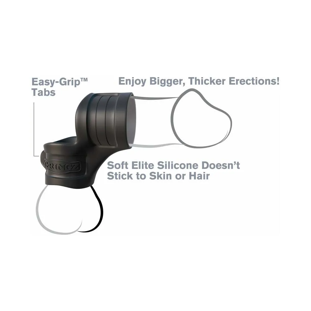 Pipedream Fantasy C-Ringz Mr. Big Cock Ring & Ball Stretcher Silicone Sling Black