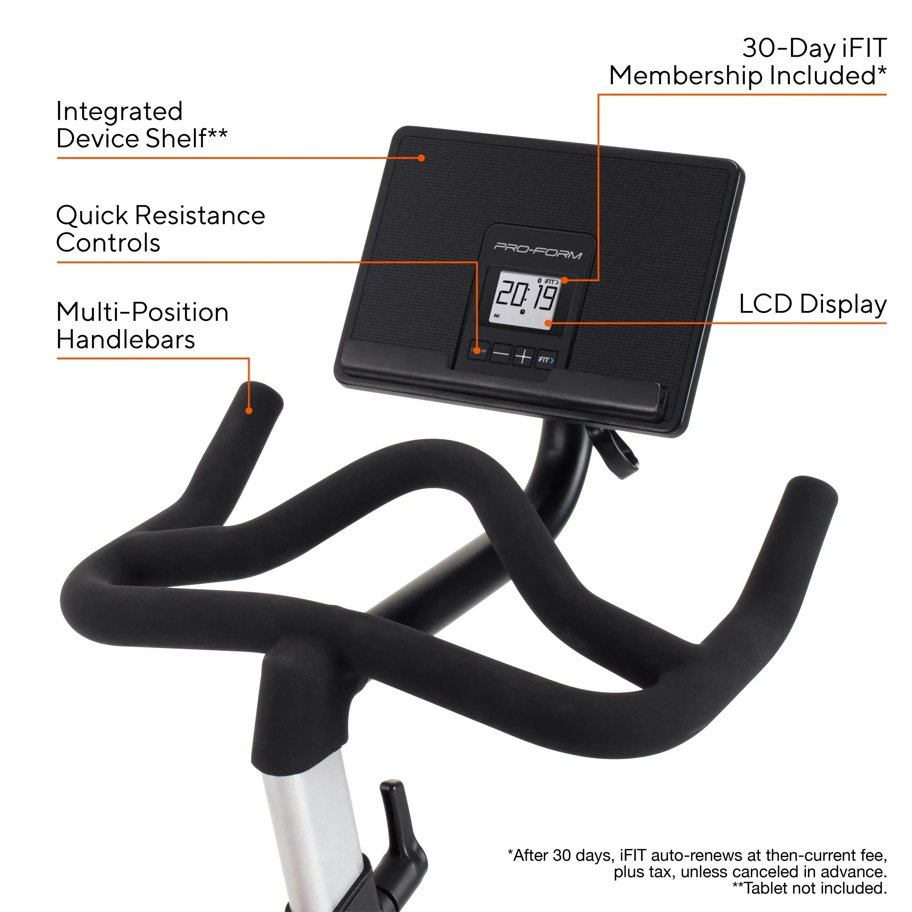 ProForm Carbon CX Exercise Bike with Automatic Resistance Adjustment