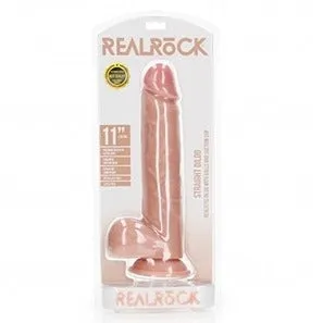 RealRock Straight Realistic Dildo With Balls 11"