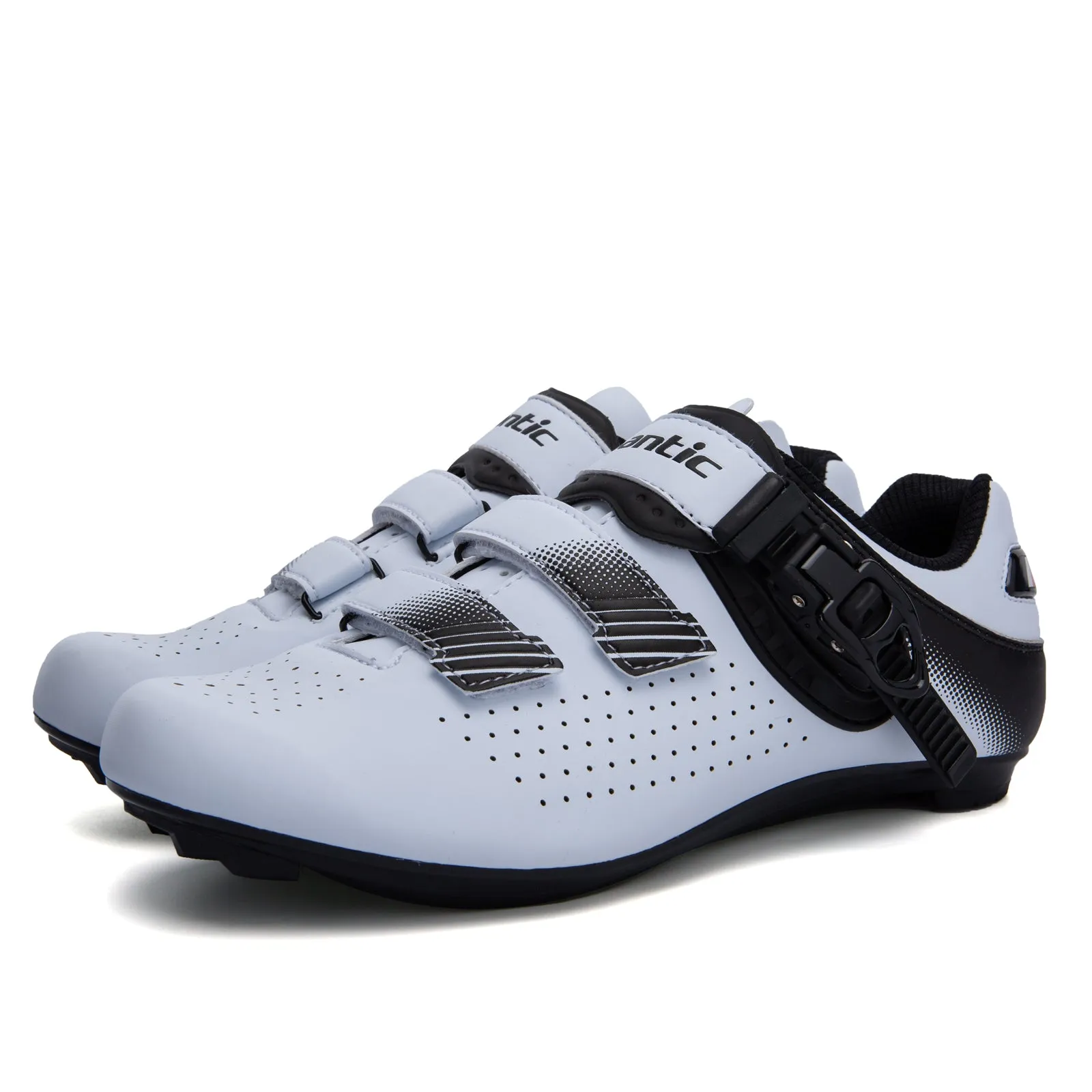 Santic LongMarch White Men & Women Road Cycling Shoes