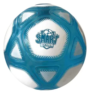 Smart Ball SBCB1A Football Gift for Boys Girls Age 3,4,5,6,7,8,9,10,12  Years Old Kick Up Counting Power Ball with Glow Lights and Sounds Training Kids, White & Blue